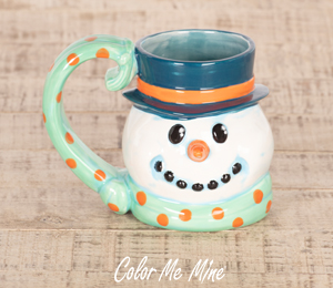 Color Me Mine Murfreesboro Snowman Mug