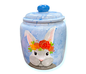 Color Me Mine Murfreesboro Watercolor Bunny Jar