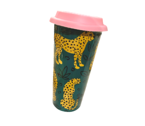 Color Me Mine Murfreesboro Cheetah Travel Mug
