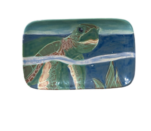 Color Me Mine Murfreesboro Swimming Turtle Plate