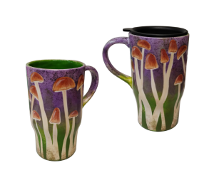 Color Me Mine Murfreesboro Mushroom Mugs