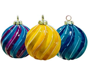 Color Me Mine Murfreesboro Jewel Toned Spiral Ornament