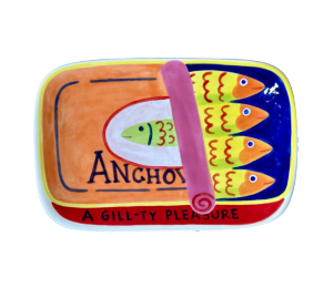 Color Me Mine Murfreesboro Anchovies App Plate