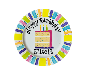 Color Me Mine Murfreesboro Birthday Cake Plate