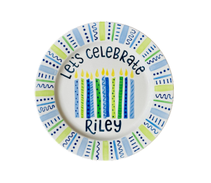 Color Me Mine Murfreesboro Let's Celebrate Plate