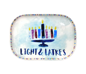 Color Me Mine Murfreesboro Light & Latkes Platter