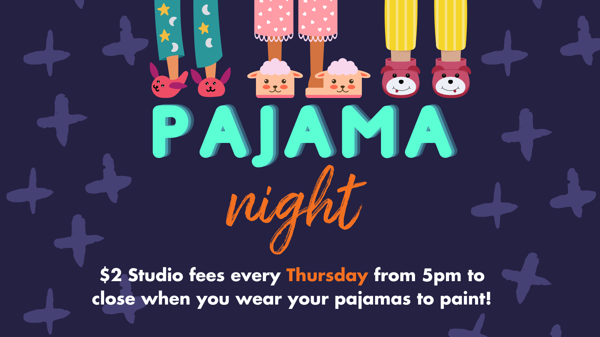 Pajama Night Thursdays! - Color Me Mine Murfreesboro